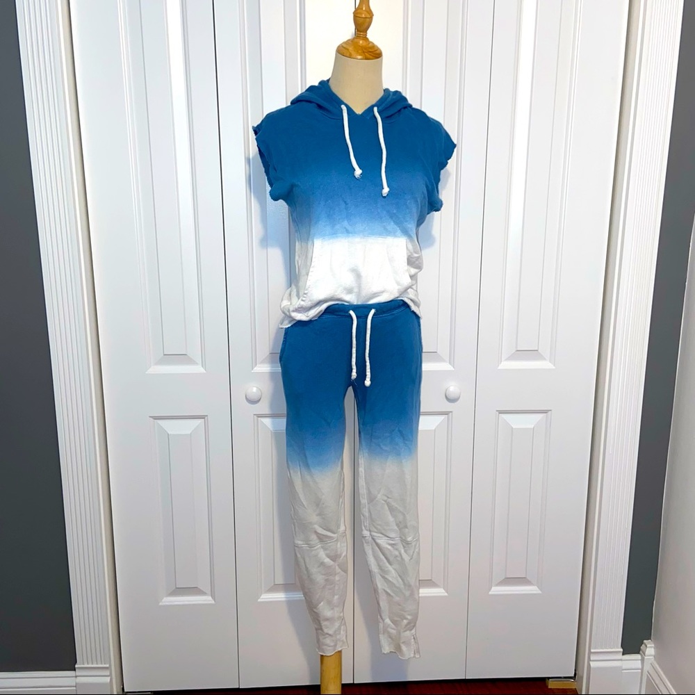 Chaser Beachy Dip Dye Ombré Jogger set Sz XS